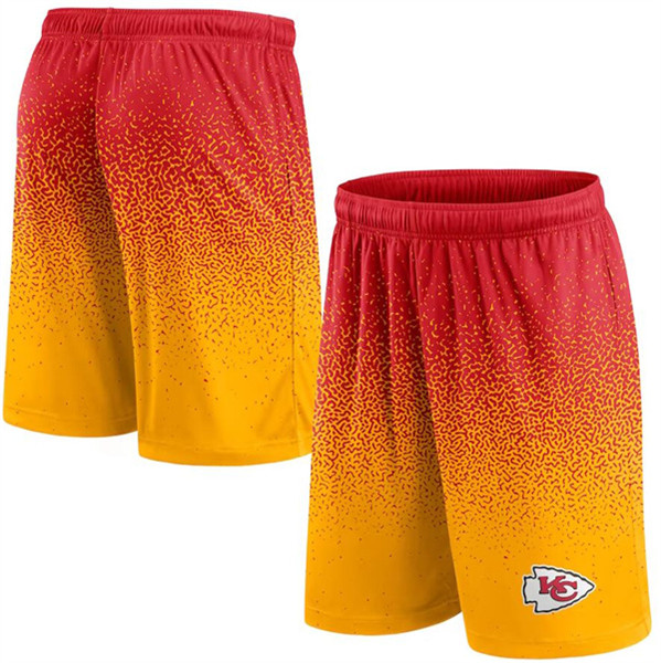 Men's Kansas City Chiefs Red/Gold Ombre Shorts